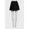 Pleated wool skirt