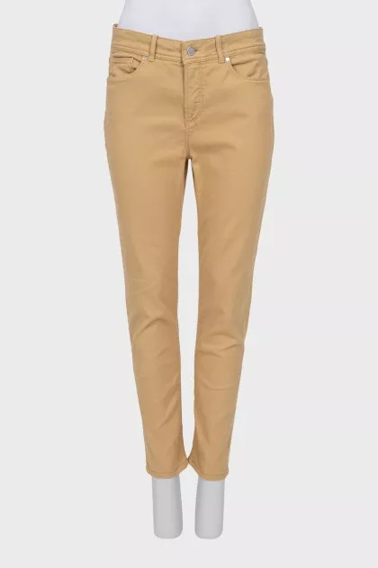 Skinny jeans in beige