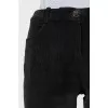 Corduroy flared trousers
