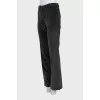 Corduroy flared trousers