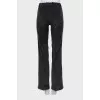 Corduroy flared trousers