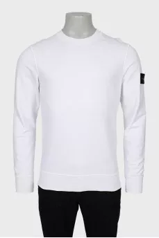 Men's sweatshirt with branded patch