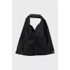 Textile mini bag with tag