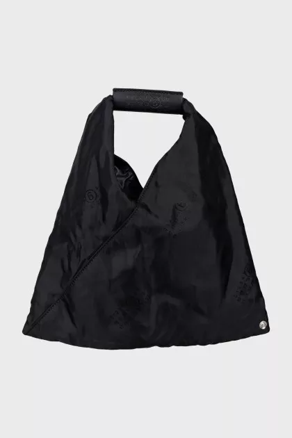 Textile mini bag with tag