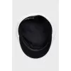 Felt cap with contrasting visor