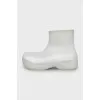 Transparent rubber boots