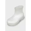 Transparent rubber boots