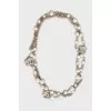 Necklace with artificial pearls