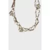 Necklace with artificial pearls