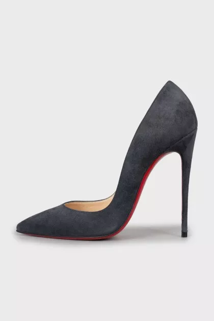 Suede stiletto pumps