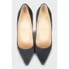 Suede stiletto pumps