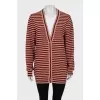 Striped Cashmere Cardigan