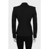 Fitted jacket with silver buttons