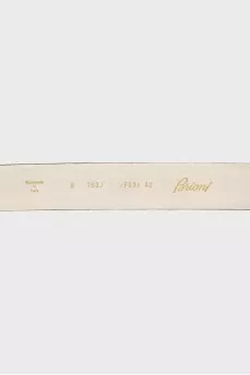 Men's belt made of suede and leather