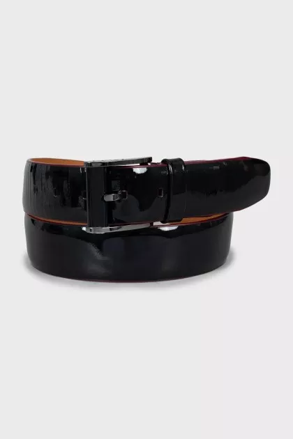 Men's Patent Leather Belt