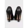 Silver Buckle Heeled Shoes