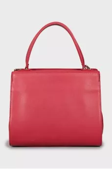 Red satchel bag