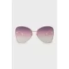 Sunglasses with white temples