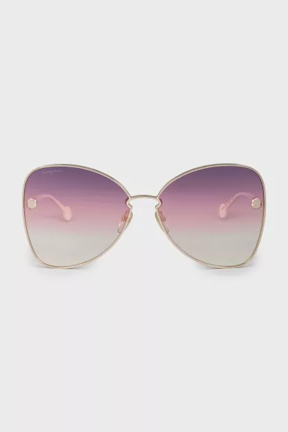 Sunglasses with white temples