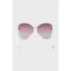 Sunglasses with white temples