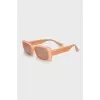 Rectangular sunglasses with logo
