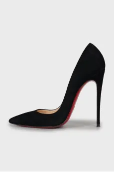Suede high heels
