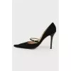 Black suede shoes
