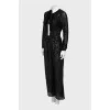 Black and white sequin jumpsuit