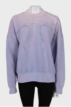Oversized sweatshirt with tag