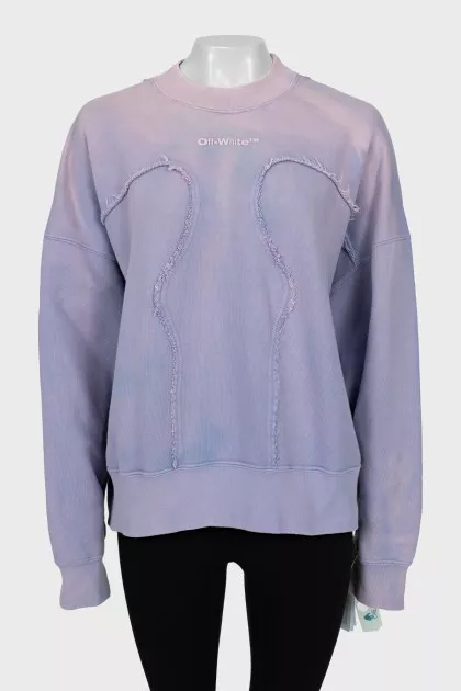 Oversized sweatshirt with tag