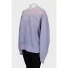 Oversized sweatshirt with tag