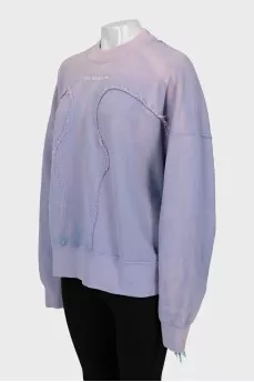 Oversized sweatshirt with tag