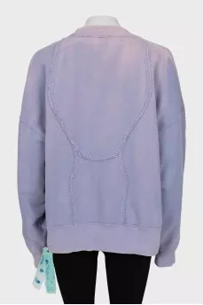 Oversized sweatshirt with tag