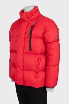 Men's red down jacket