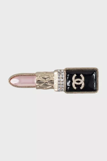 Lipstick shaped brooch