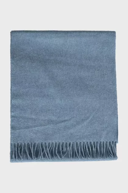 Blue cashmere scarf