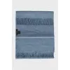 Blue cashmere scarf