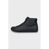 Men's black canvas sneakers