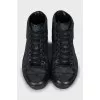 Men's black canvas sneakers
