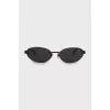 Oval sunglasses with logo