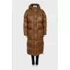 Quilted Maxi Down Jacket with Hood