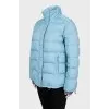 Quilted down jacket in blue