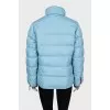 Quilted down jacket in blue