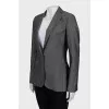 Gray wool and cotton jacket