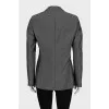 Gray wool and cotton jacket