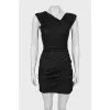 Draped dress with lurex