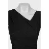 Draped dress with lurex