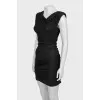 Draped dress with lurex