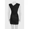 Draped dress with lurex