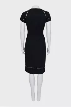 Black dress decorated with beads